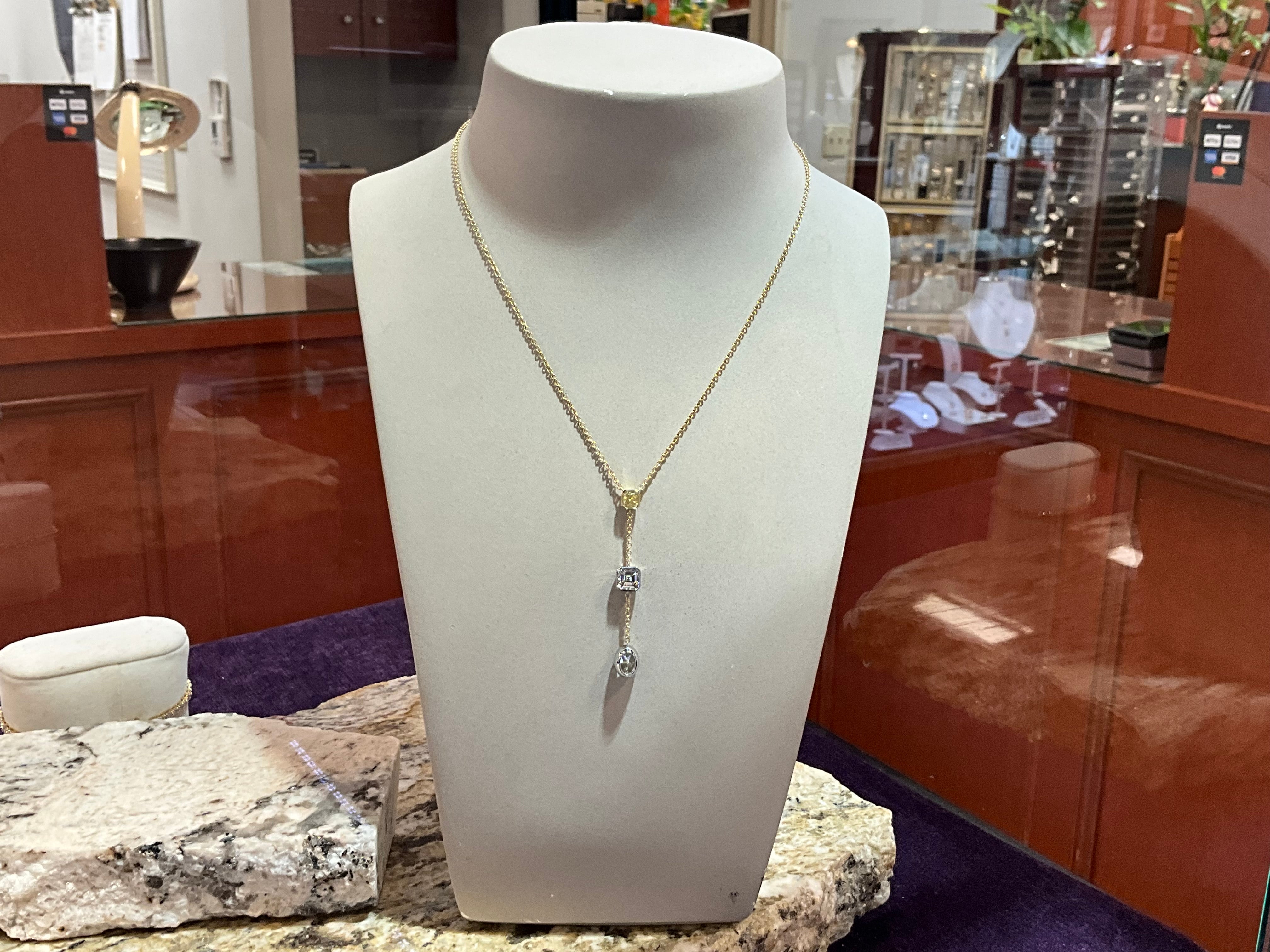 14k YG Drop Necklace