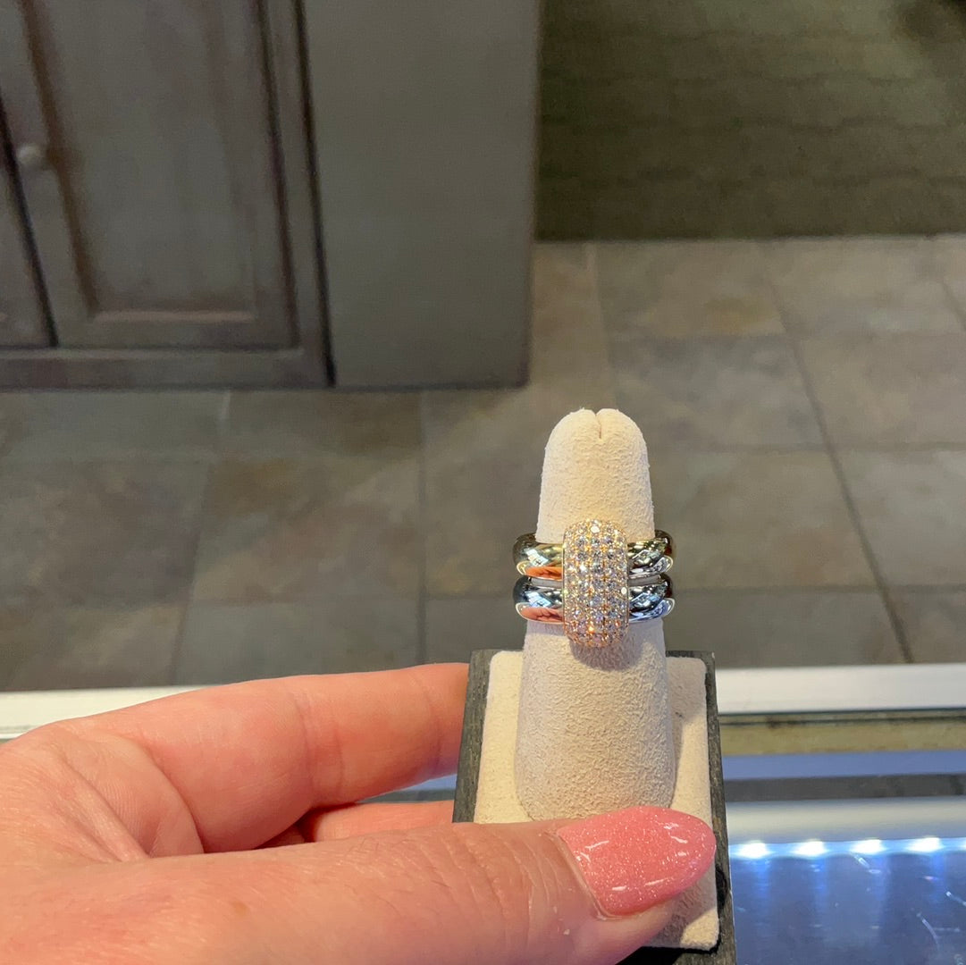18K T/T Dia .87TW Ring