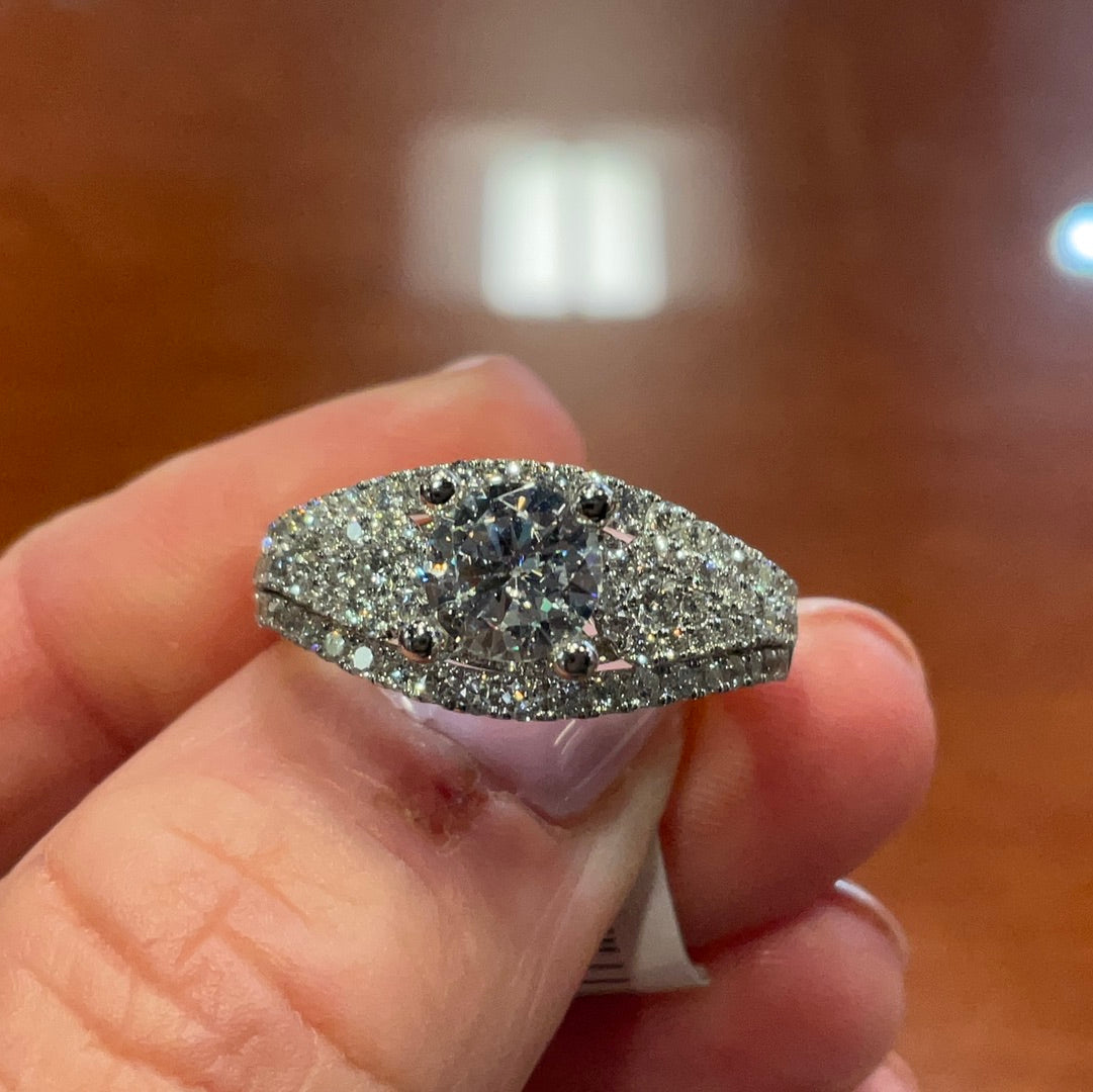 18ky .90ctw rhodium dipped G-Si1