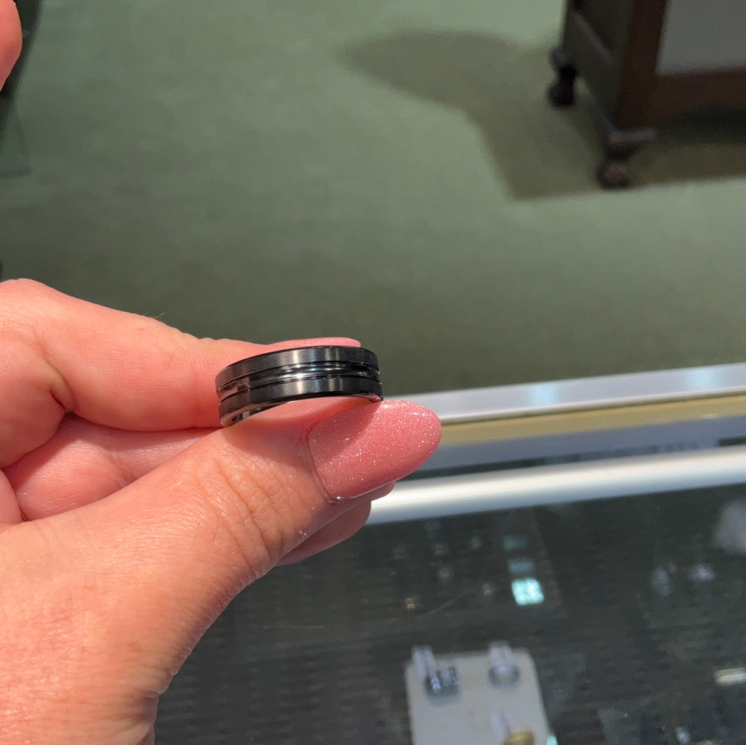 Blk Ti 7.5mm CtrConvex Cut-10