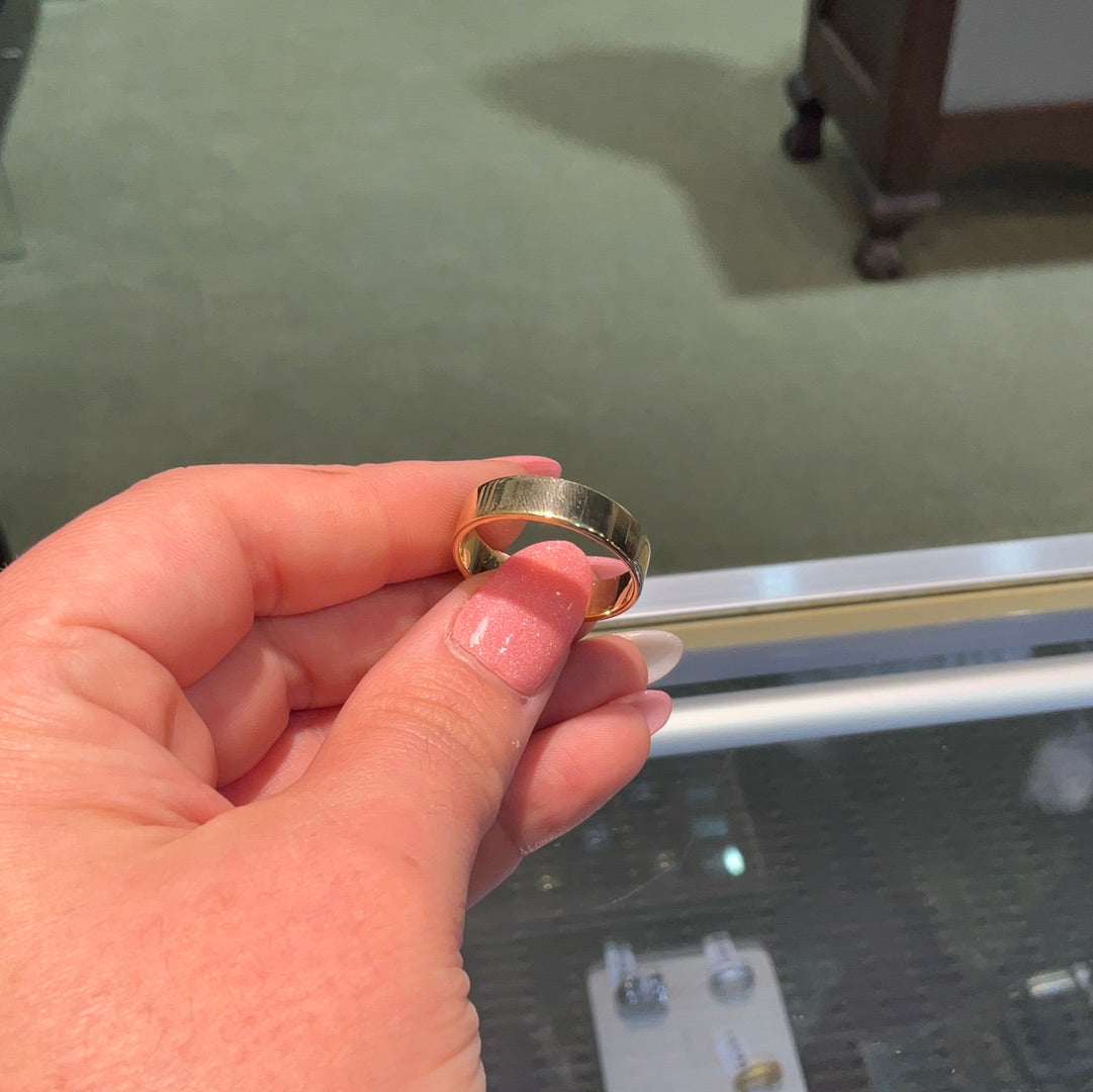 14KY 6mm Standard Flat Sz 12