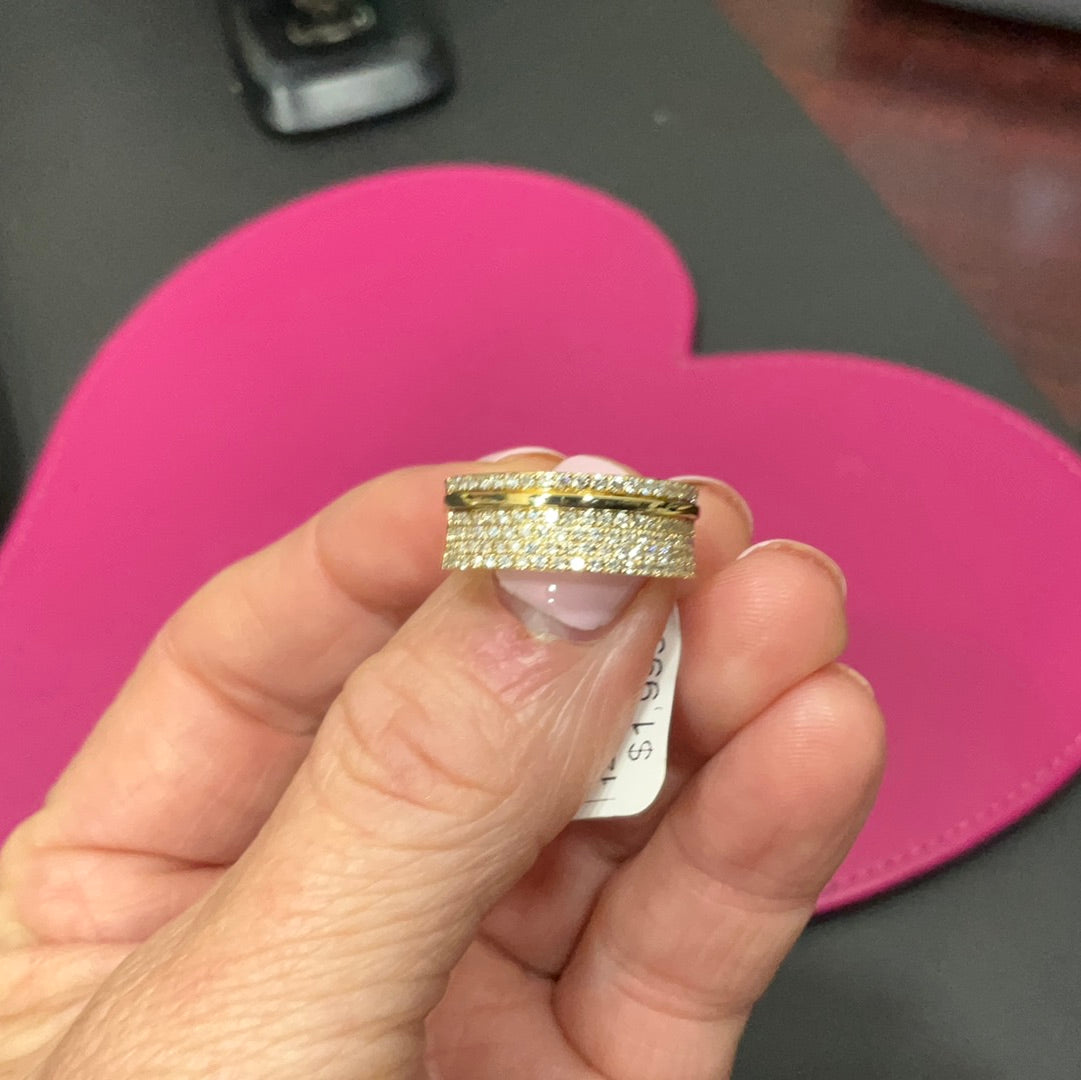 14ky .50 tw band ring