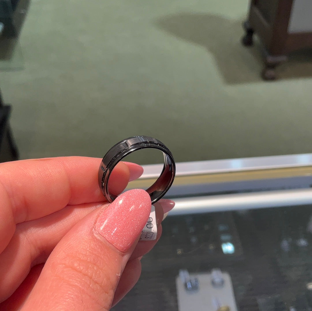 Titinium blk wedding band-11