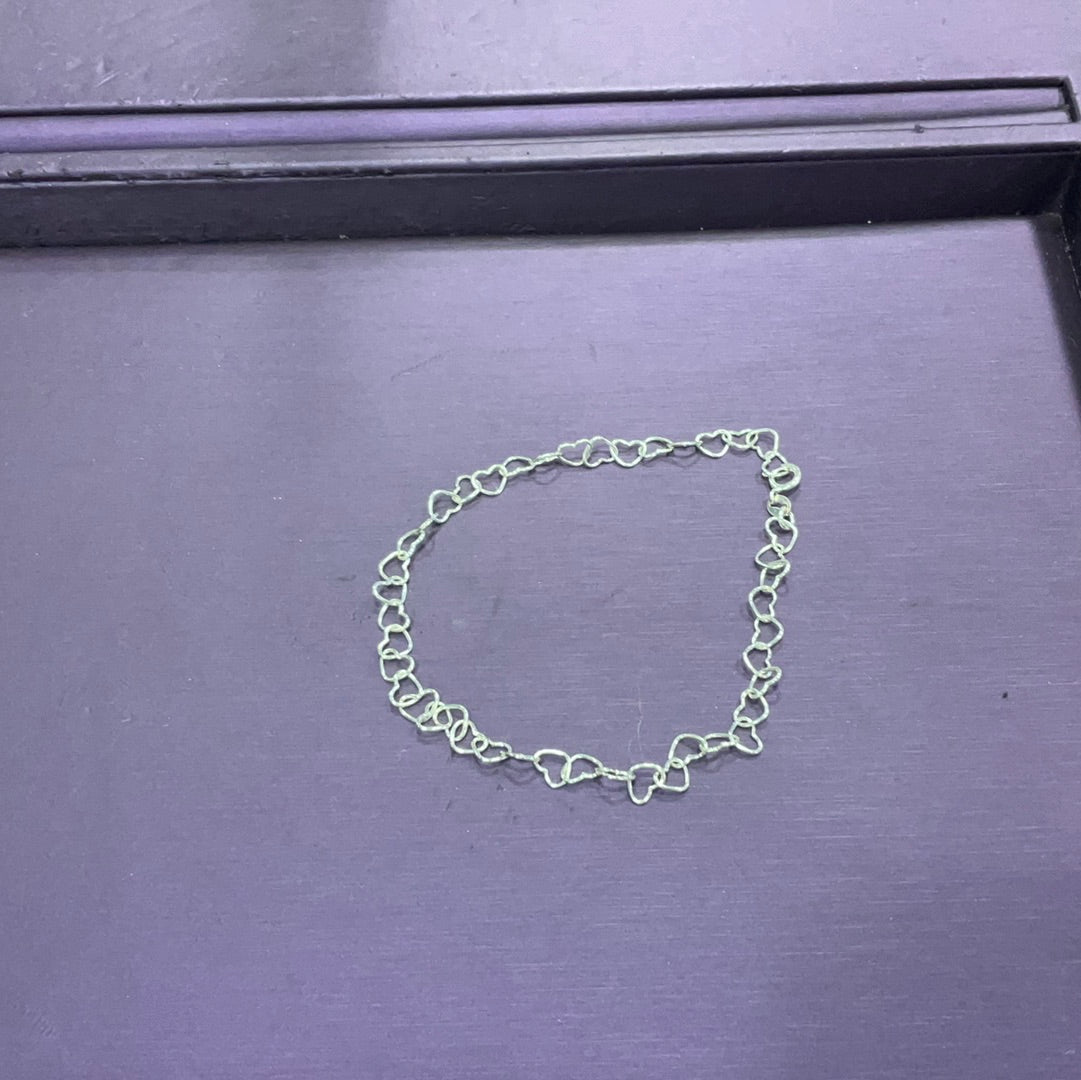 Sterling Silver Heart Bracelet