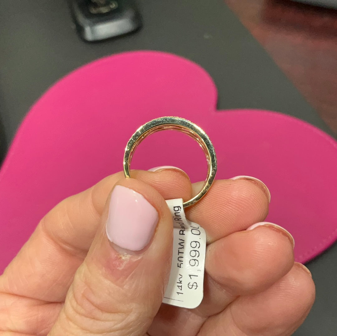 14ky .50 tw band ring