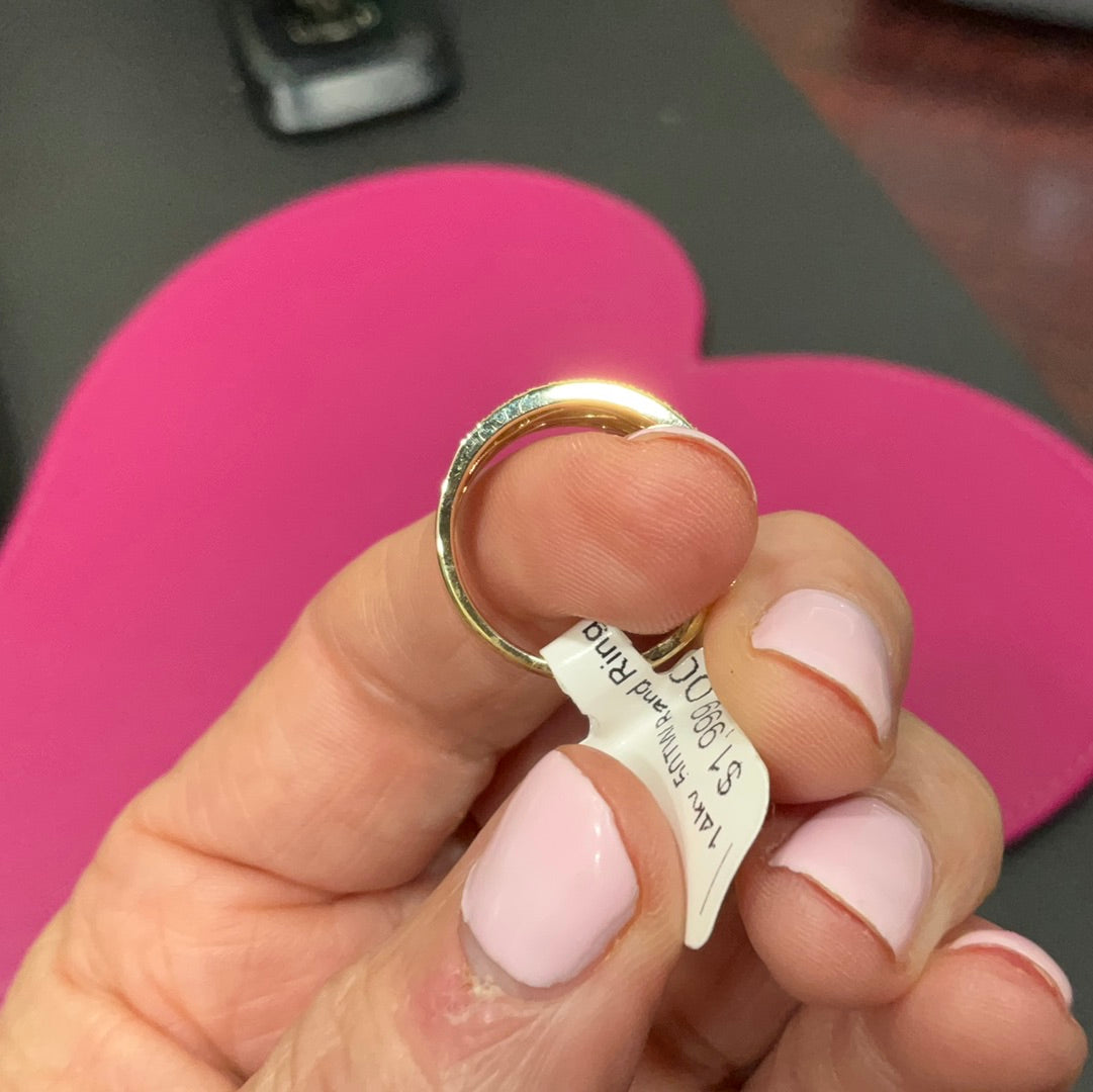 14ky .50 tw band ring