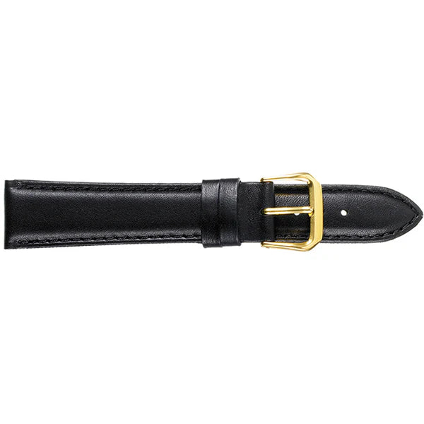 16MM Black Padded Leather