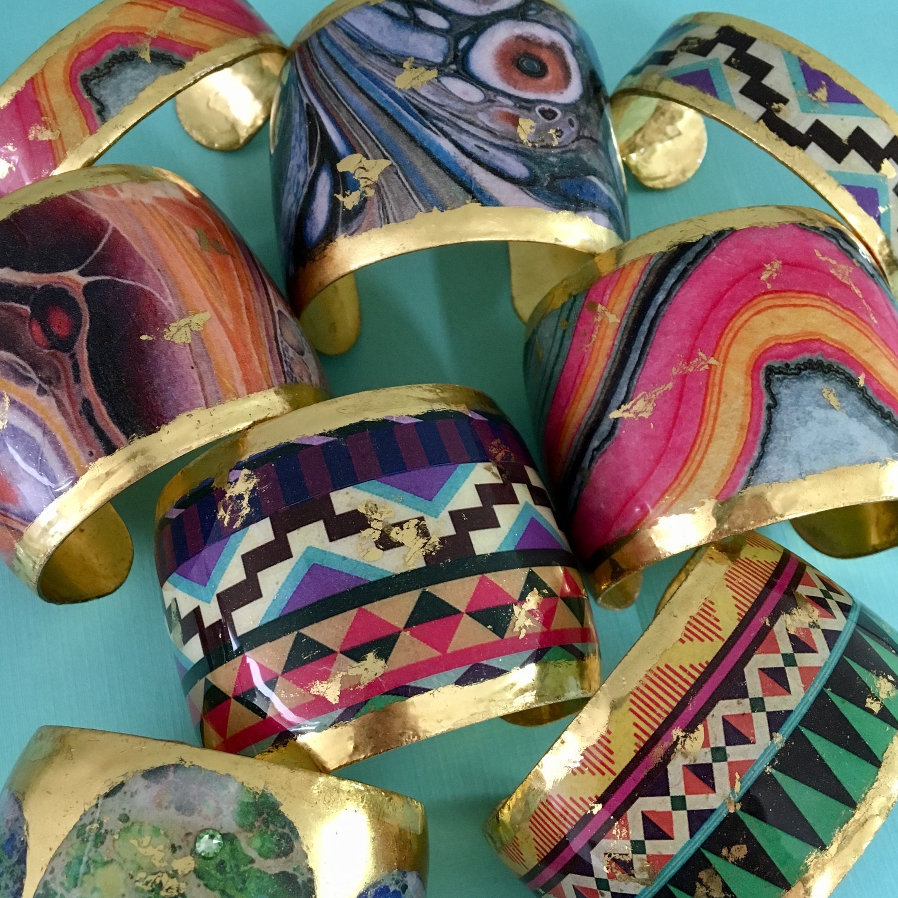 Rainbow Rock Cuff