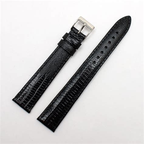 Lizard Grain with White Buckle Band