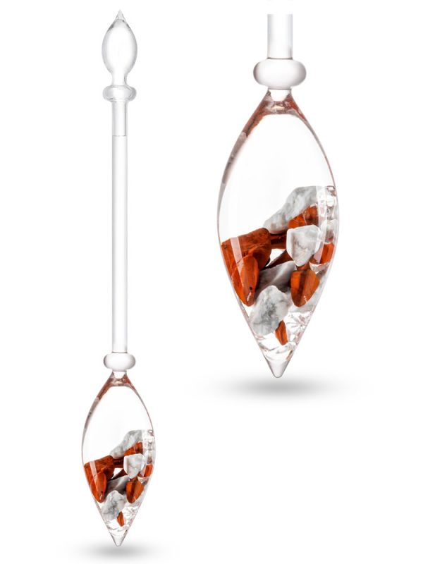 Fitness (Red Jasper, Magnesite) Gemstone Vial